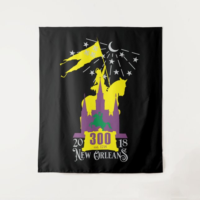 Tapete De Parede New Orleans Tricentennial 300º Aniversário (Frente)