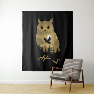 Tapete De Parede Night Owl Silhouette