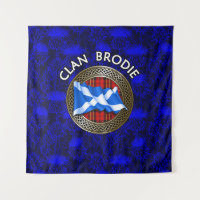 Nó de Tartan do Clã Brodie & Bandeira