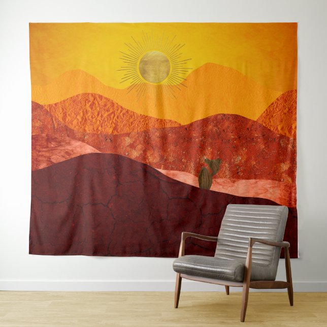 Tapete De Parede No Deserto (In Situ (Horizontal))