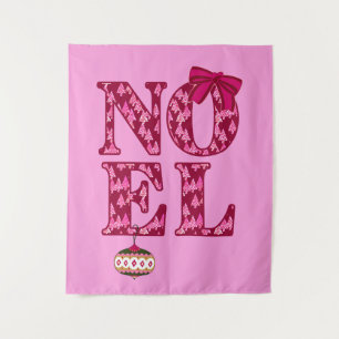 Tapete De Parede NOEL em um padrão de árvore de Natal da Burgundy