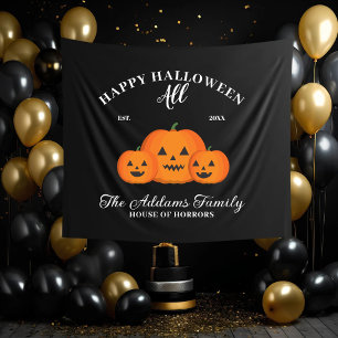 Tapete De Parede Nome da Família de Bompkin Feliz Halloween Persona