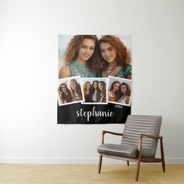 Tapete De Parede Nome do Script de Colagem de Fotos da Tendência 4  (In Situ)