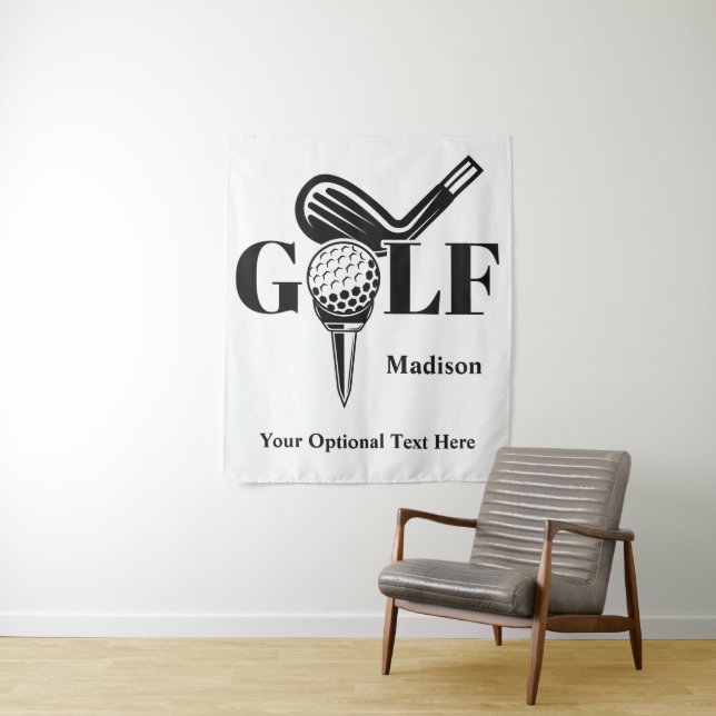 Tapete De Parede Nome Personalizado de Golfe (In Situ)