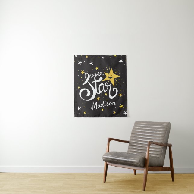 Tapete De Parede Nome personalizado Superstar (In Situ)