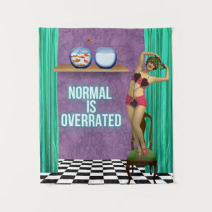 Tapete De Parede Normal é Sobrevalorizada Arte alterada divertida 