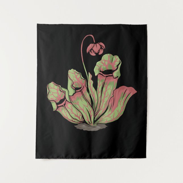 Tapete De Parede Norte Pitcher Plantas Carnívoras Sarracenia (Frente)