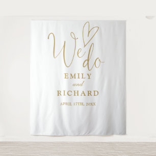 Tapete De Parede Nós Fazemos Fotografia De Casamento Dourado Chic