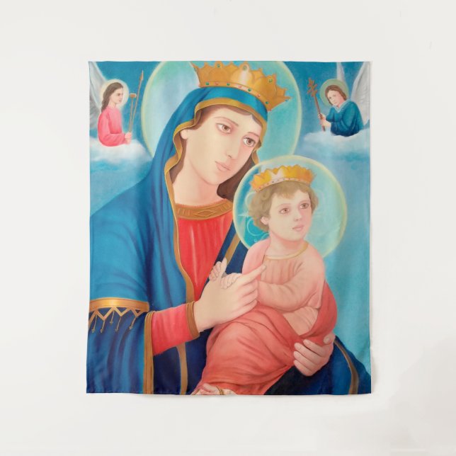 Tapete De Parede Nossa Senhora Perpétua Ajuda Católica (Frente)