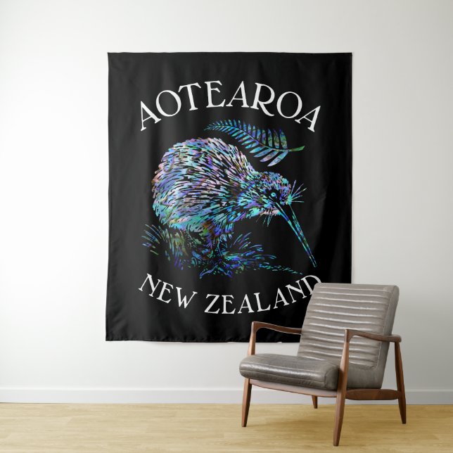 TAPETE DE PAREDE NOVA ZEALAND MAP PAUA (In Situ)