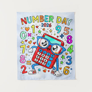 Tapete De Parede Number Day 2026 Cute Maths Calculator Poster