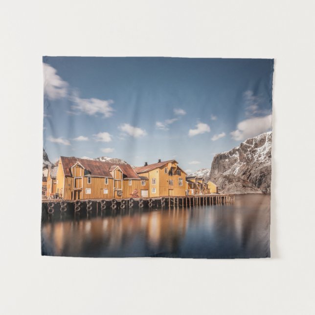 Tapete De Parede Nusfjord Lofoten (Frente (Horizontal))