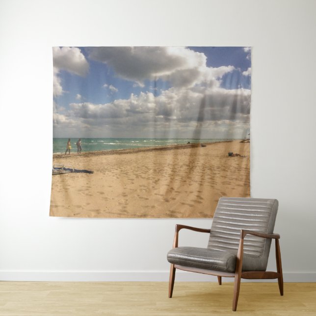Tapete De Parede Nuvens em Hollywood Beach (In Situ (Horizontal))
