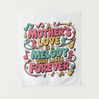 Tapete De Parede O Amor De Uma Mãe É Uma Melodia Que Dura Para Semp