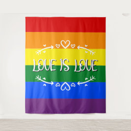 Tapete De Parede O amor é Amor Arco-íris Fundo de Orgulho LGBTQ