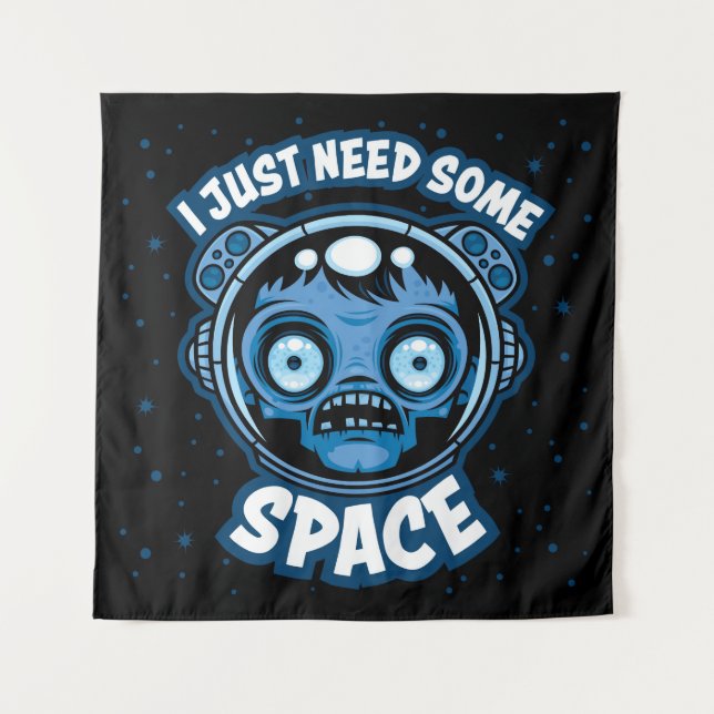 Tapete De Parede O Astronauta Zombie Precisa De Algum Espaço (Frente)