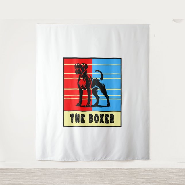 Tapete De Parede O Boxer - Cachorro Forte (Frente)
