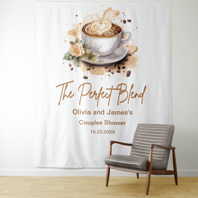 Tapete De Parede O Chá perfeito de Casais de casamento de café mist (In Situ)
