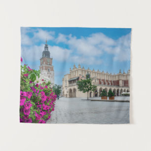 Tapete De Parede O Cloth Hall na praça principal em Cracóvia, Polôn