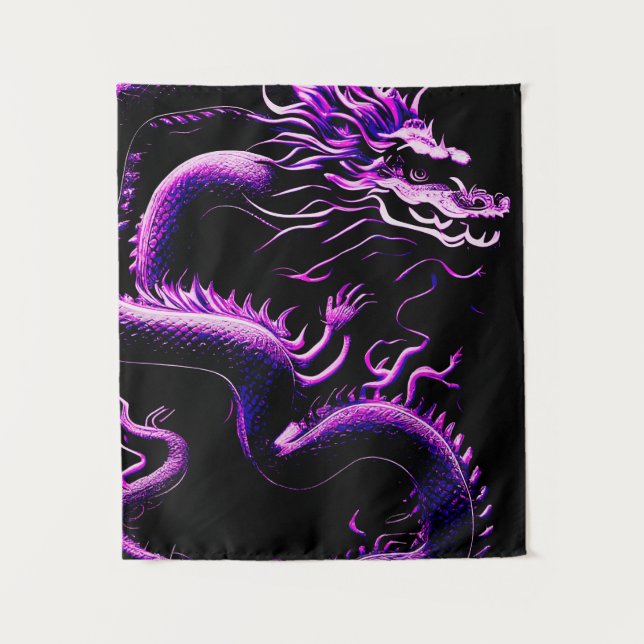Tapete De Parede O Dragão Roxo (Frente)