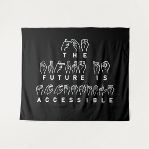 Tapete De Parede O futuro é um idioma de sinal ASL acessível