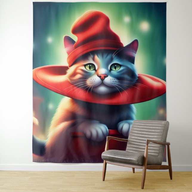 Tapete De Parede o gato mago (In Situ)