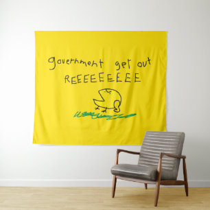 Tapete De Parede O governo sai da bandeira de REE SNEKRIGHT Gadsden