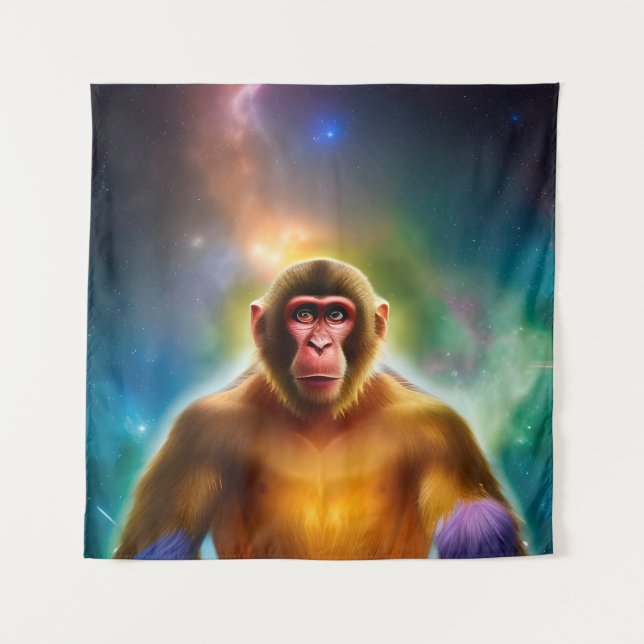 Tapete De Parede O Macaco (Dois) (Frente)