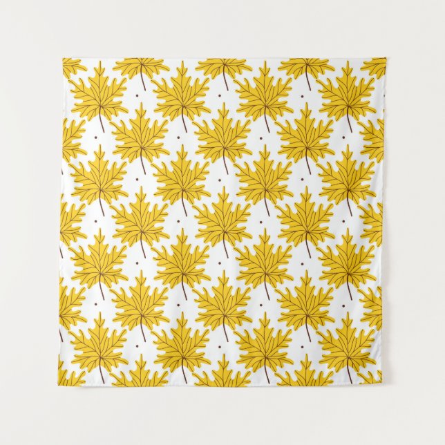 Tapete De Parede O mapa amarelo de ouros deixa um padrão perfeito.  (Frente)