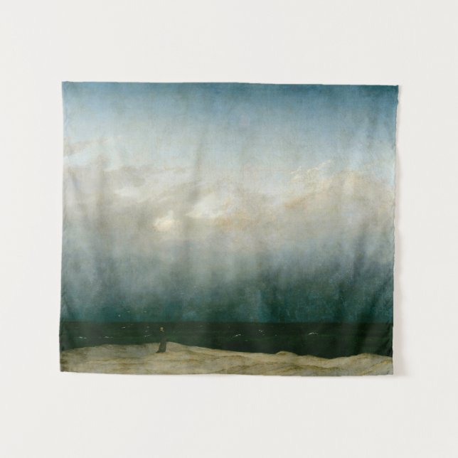 Tapete De Parede O Monge pelo Mar de Caspar David Friedrich (Frente (Horizontal))