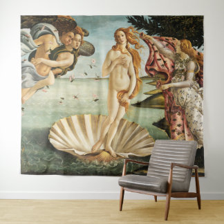 Tapete De Parede O Nascimento de Vênus por Sandro Botticelli (1485)