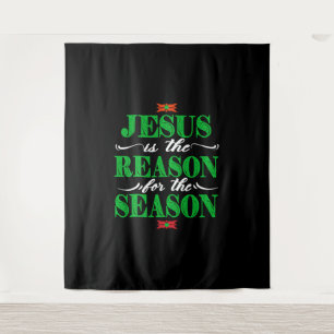 Tapete De Parede O Natal Cristão Oferece Jesus É A Razão Para