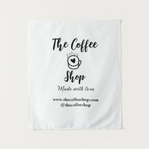 Tapete De Parede O negócio de mídia social da loja de café e site