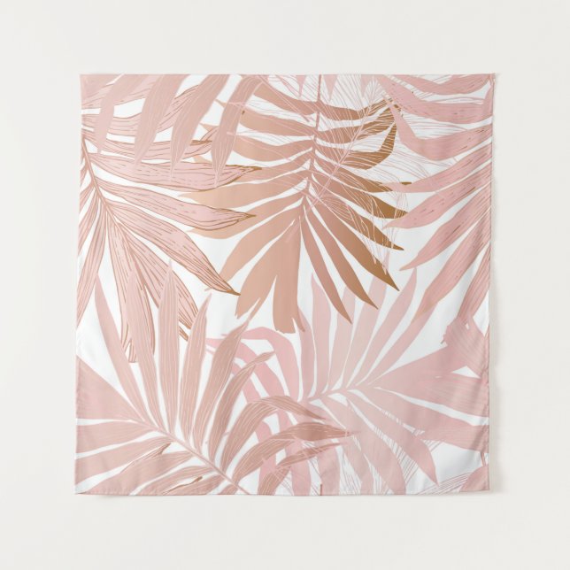 Tapete De Parede O padrão perfeito da natureza. Tropi abstrato dese (Frente)