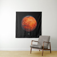 O Planeta Vermelho: Mars Watercolor