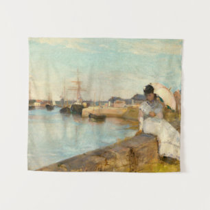 Tapete De Parede O porto em Lorient por Berthe Morisot