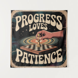 Tapete De Parede O Progresso Ama a Paciência