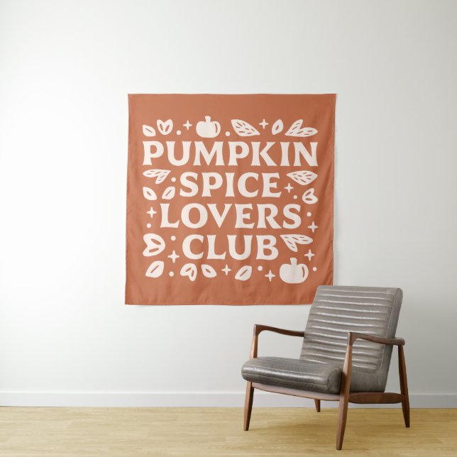 Tapete De Parede O Pumpkin Spice Lovers Club (In Situ)