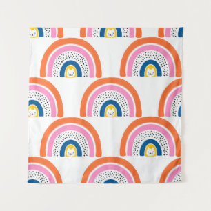Tapete De Parede O Rainbow gira um padrão de crianças perfeito. D