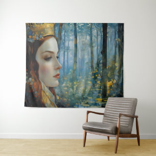 Tapete De Parede O retrato de conto de coração perdido da Rainha