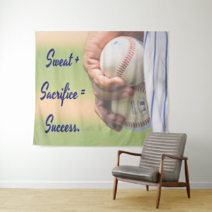 Tapete De Parede O suor mais sacrifício é igual ao sucesso BASEBA