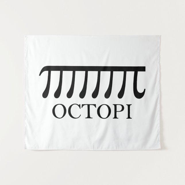 Tapete De Parede Octopi - Engraçado Pi Octopus Math (Frente (Horizontal))