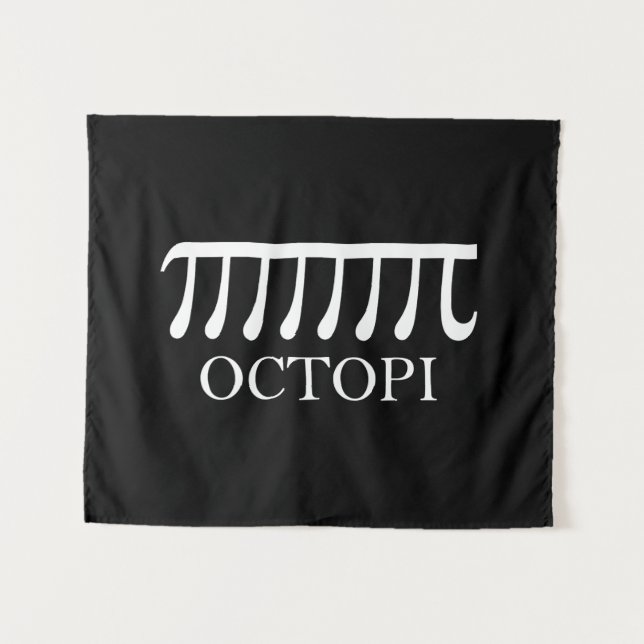 Tapete De Parede Octopi - Engraçado Pi Octopus Math (Frente (Horizontal))