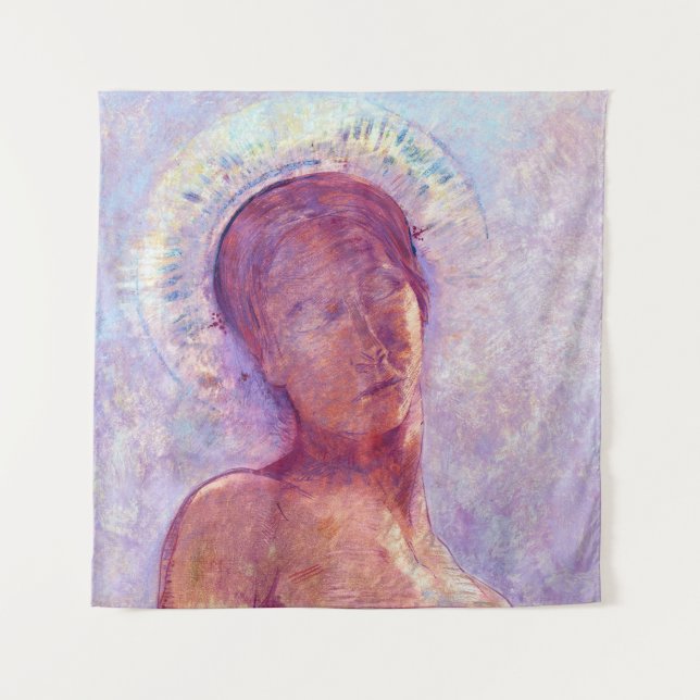 Tapete De Parede Odilon Redon, olhos fechados 1889 (Frente)