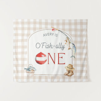 Tapete De Parede Ofishally One Birthday Personalized Banner