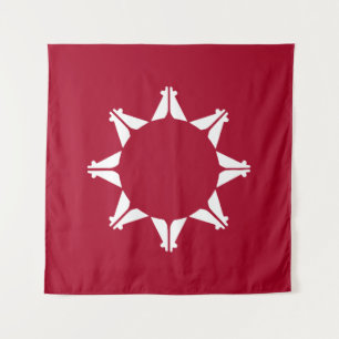 Tapete De Parede Oglala Lakota Sioux Flag 