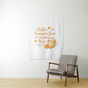 Tapete De Parede Olá, Pumpkin Spice & Tudo Bom de Impressão