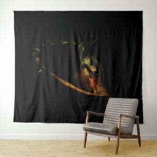 Tapete De Parede Olhar Majestoso: Retrato de Cavalo de Arte Fino