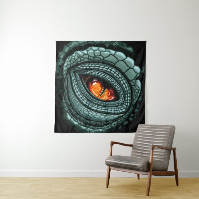 Tapete De Parede Olho de Predador Réptil Primitivo (In Situ)