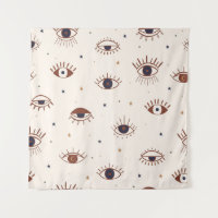 Olhos Desenhados À Mão Padrão Místico Sem Olhos. M